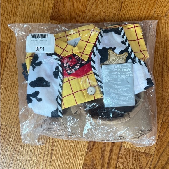 Disney Toy Story Woody Costume Full Set Baby Boy 3m 6m Cowboy Hat Pants Shirt - Picture 3 of 5